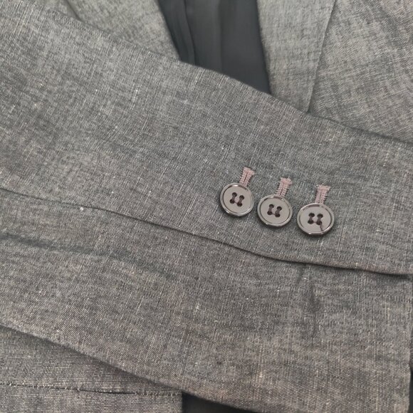 Ann Taylor Loft Petites Grey Blazer Size 4P - Picture 6 of 7